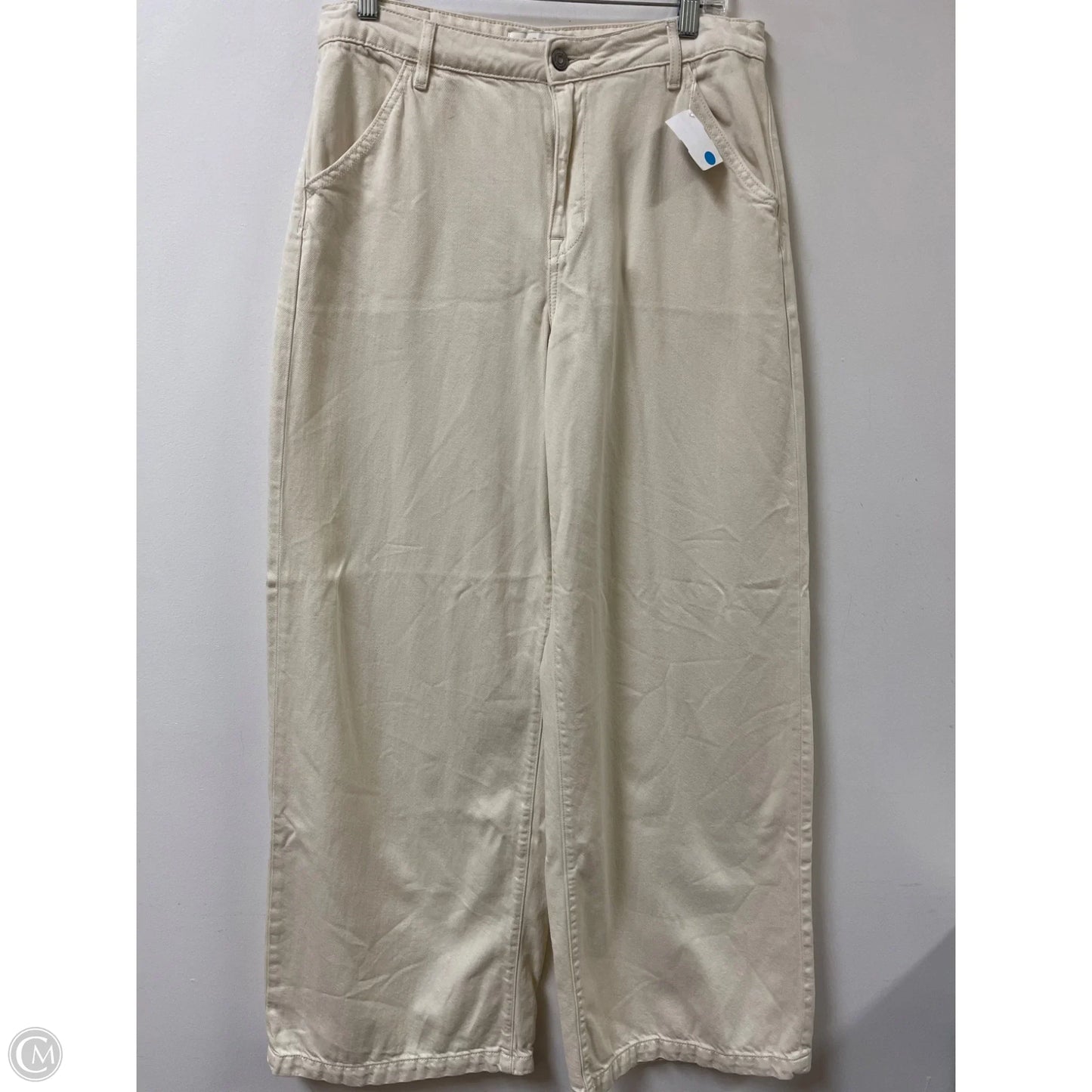 Jeans Wide Leg By Hidden In Cream, Size: 6