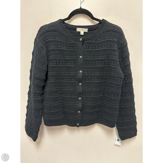 Sweater Cardigan By Clothes Mentor In Black, Size: M