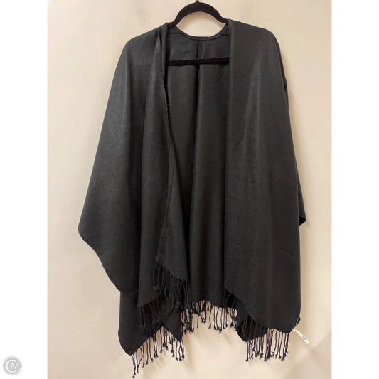 Shawl By Clothes Mentor In Black, Size: Osfm