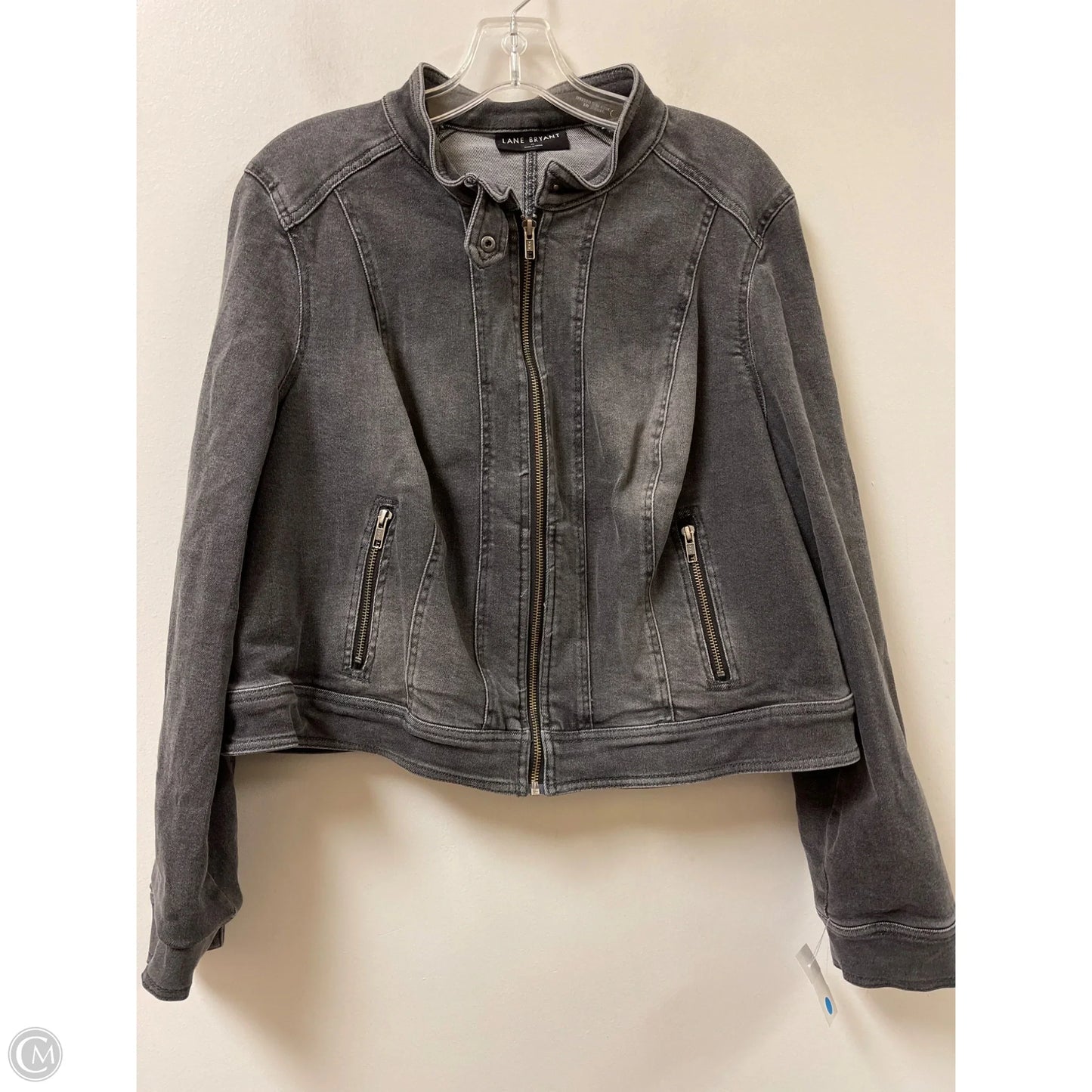 Jacket Denim By Lane Bryant In Black, Size: 1x