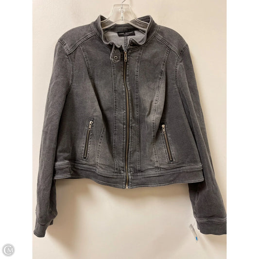 Jacket Denim By Lane Bryant In Black, Size: 1x