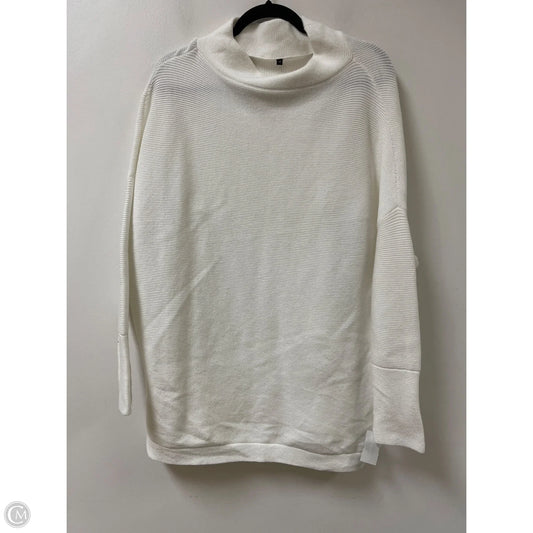 Tunic Long Sleeve By Clothes Mentor In White, Size: M