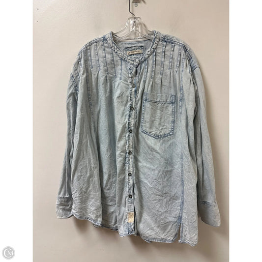 Tunic Long Sleeve By We The Free In Blue, Size: M