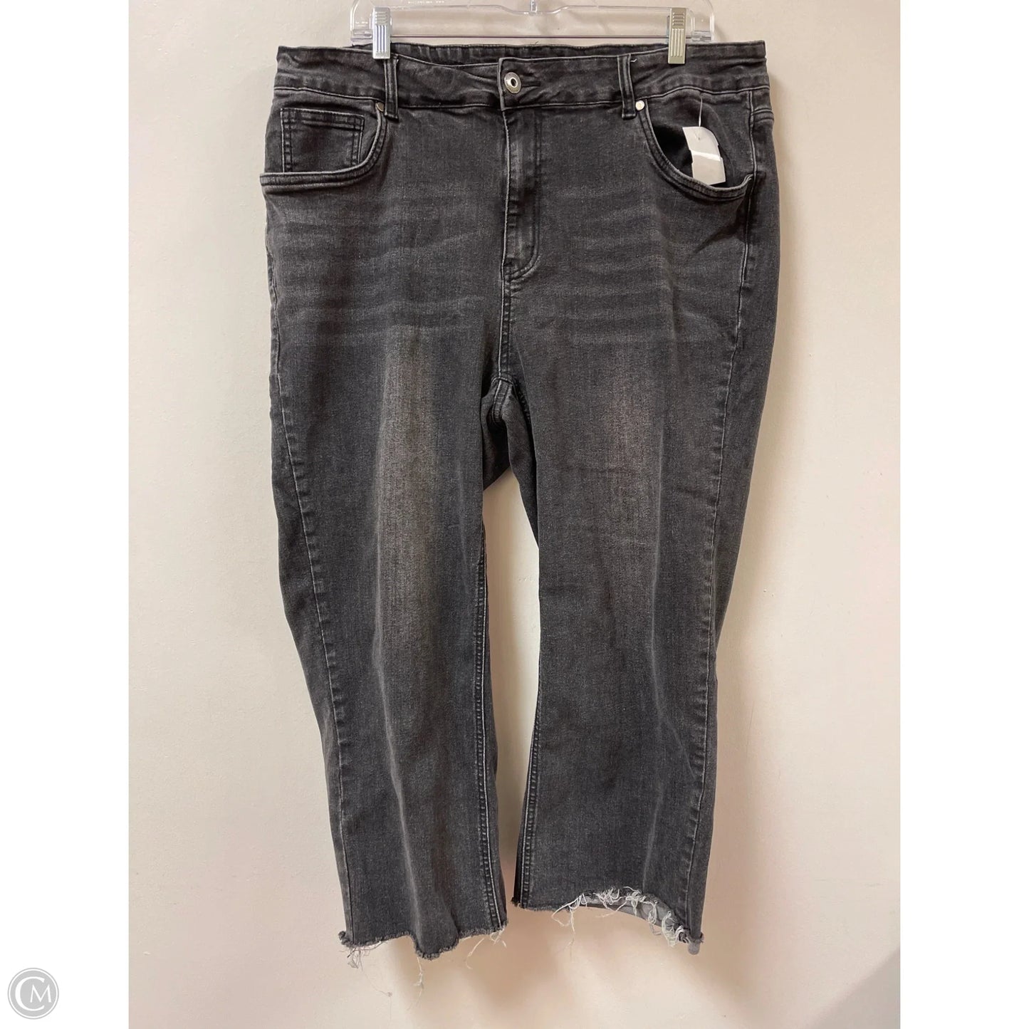Jeans Skinny By Bloomchic In Black, Size: 20