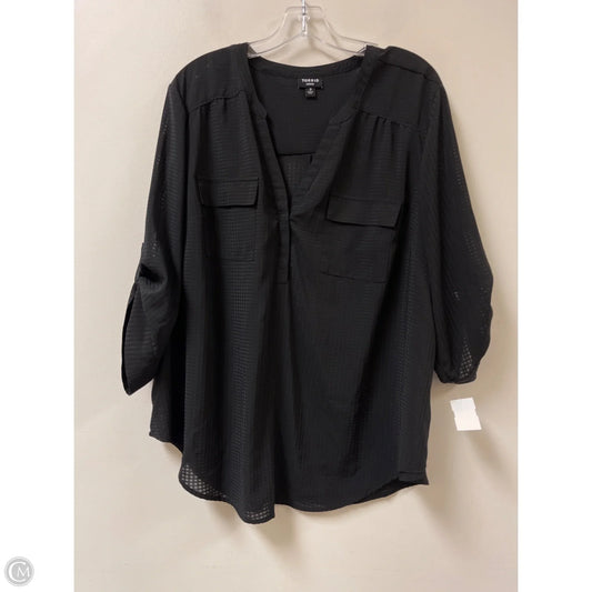 Top Long Sleeve By Torrid In Black, Size: 3x
