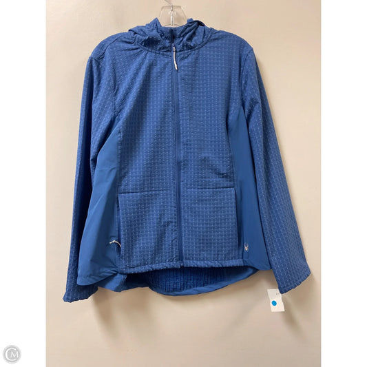 Athletic Jacket By Spyder In Blue, Size: Xl