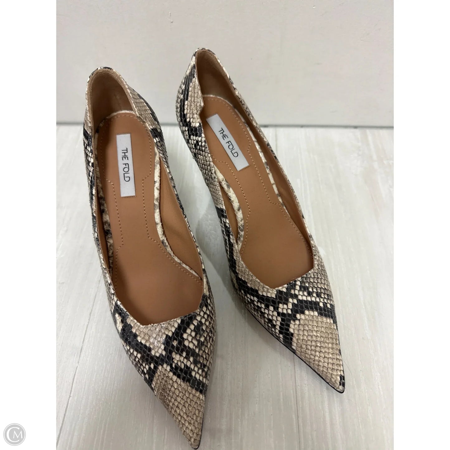 Shoes Heels Block By Cma In Snakeskin Print, Size: 7.5