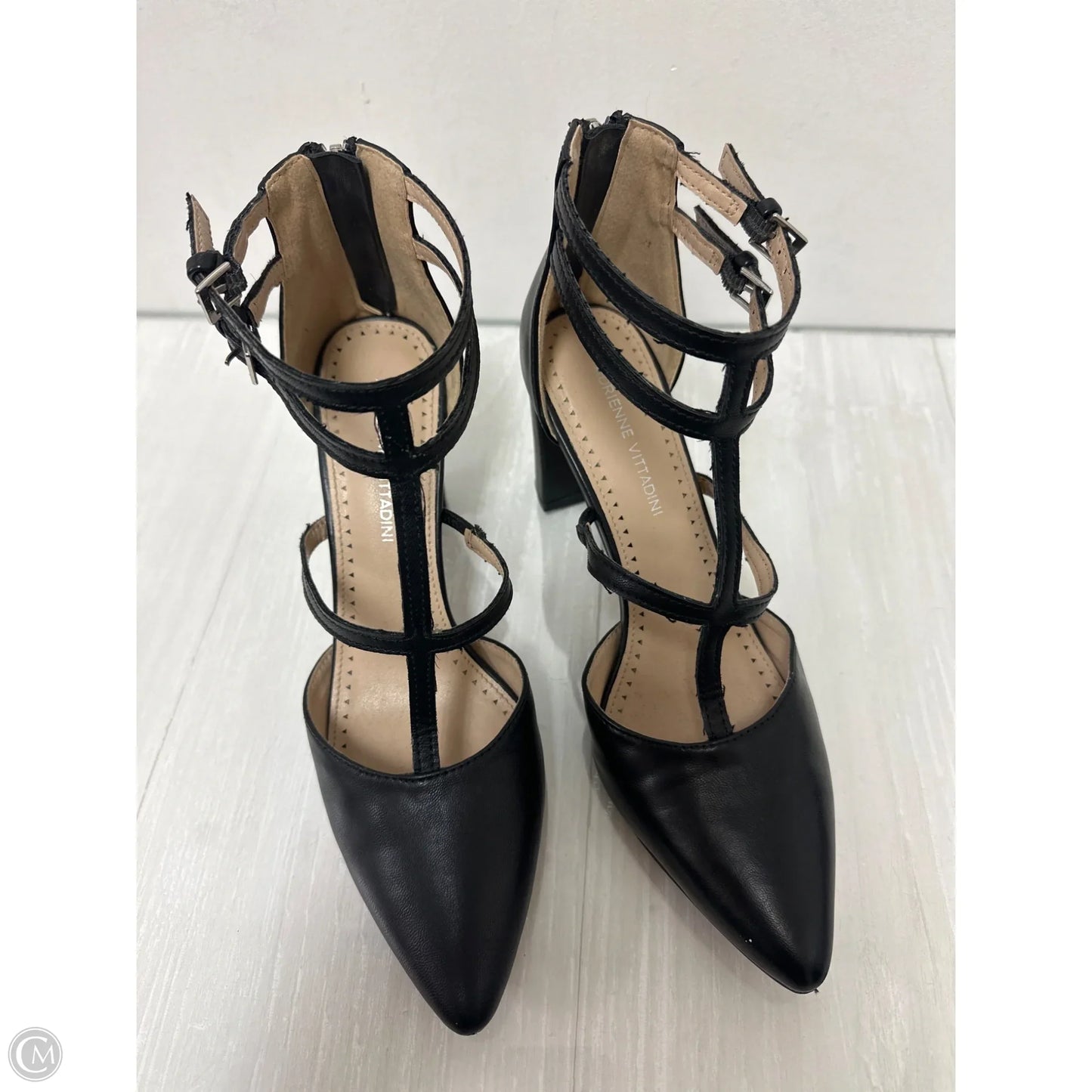 Shoes Heels Block By Adrienne Vittadini In Black, Size: 7.5