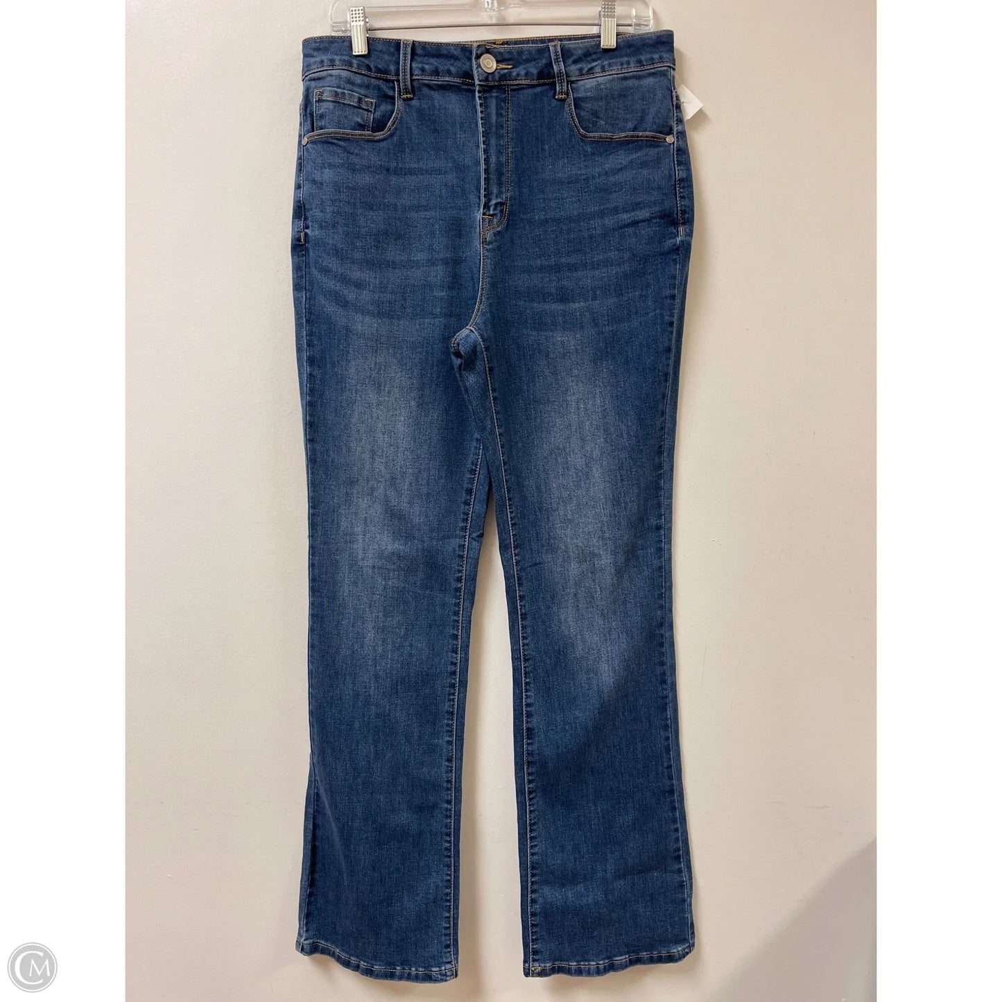 Jeans Straight By Clothes Mentor In Blue Denim, Size: 14
