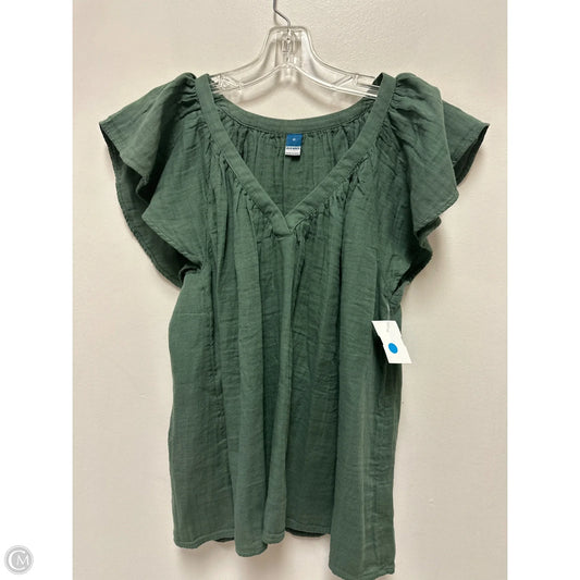 Top Short Sleeve By Old Navy In Green, Size: M