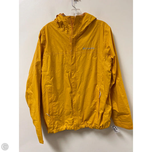 Jacket Windbreaker By Columbia In Yellow, Size: M