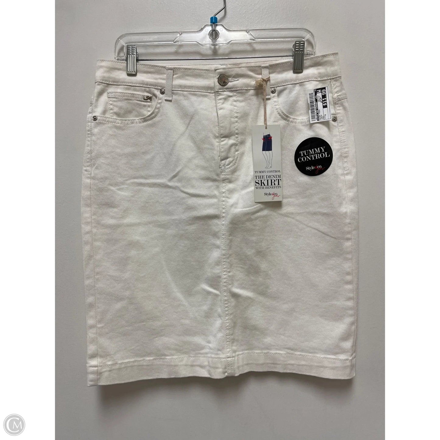 Skirt Midi By Style And Company In Cream, Size: 8