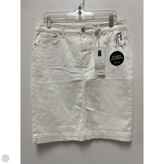 Skirt Midi By Style And Company In Cream, Size: 8