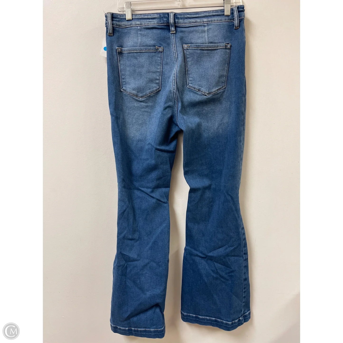 Jeans Flared By Kancan In Blue Denim, Size: 10
