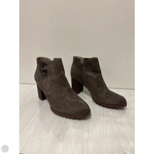 Boots Ankle Heels By Style And Company In Grey, Size: 11