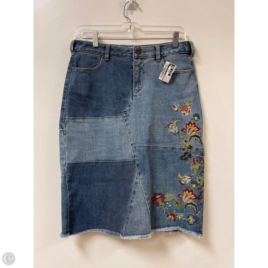 Skirt Midi By Sundance In Blue Denim, Size: 6