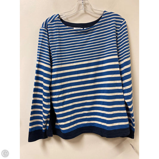 Top Long Sleeve By Chicos In Blue, Size: Xl