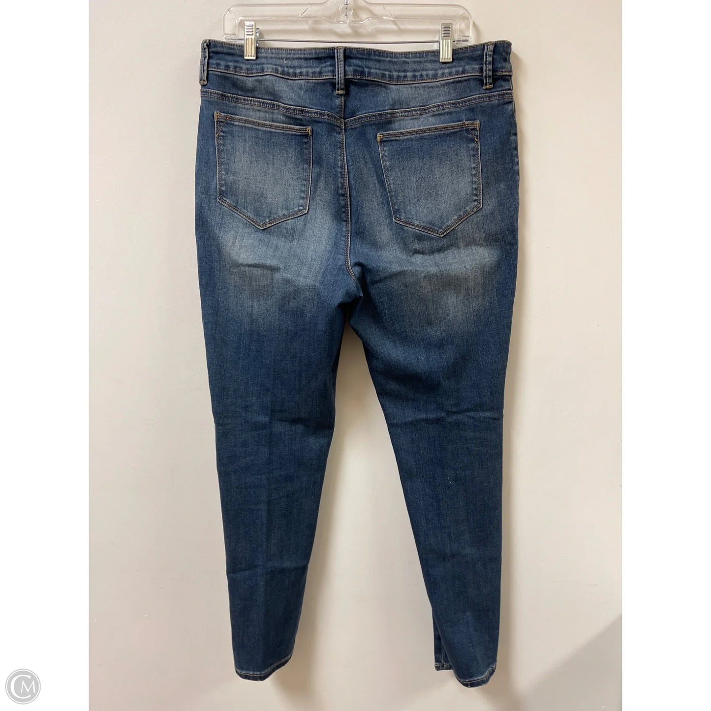 Jeans Straight By Chicos In Blue Denim, Size: 12
