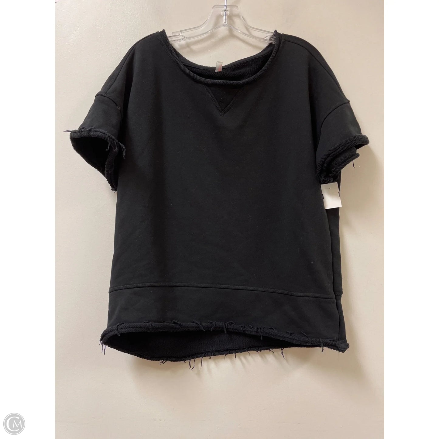Tunic Short Sleeve By Free People In Black, Size: S