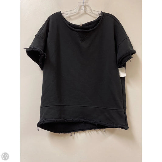 Tunic Short Sleeve By Free People In Black, Size: S