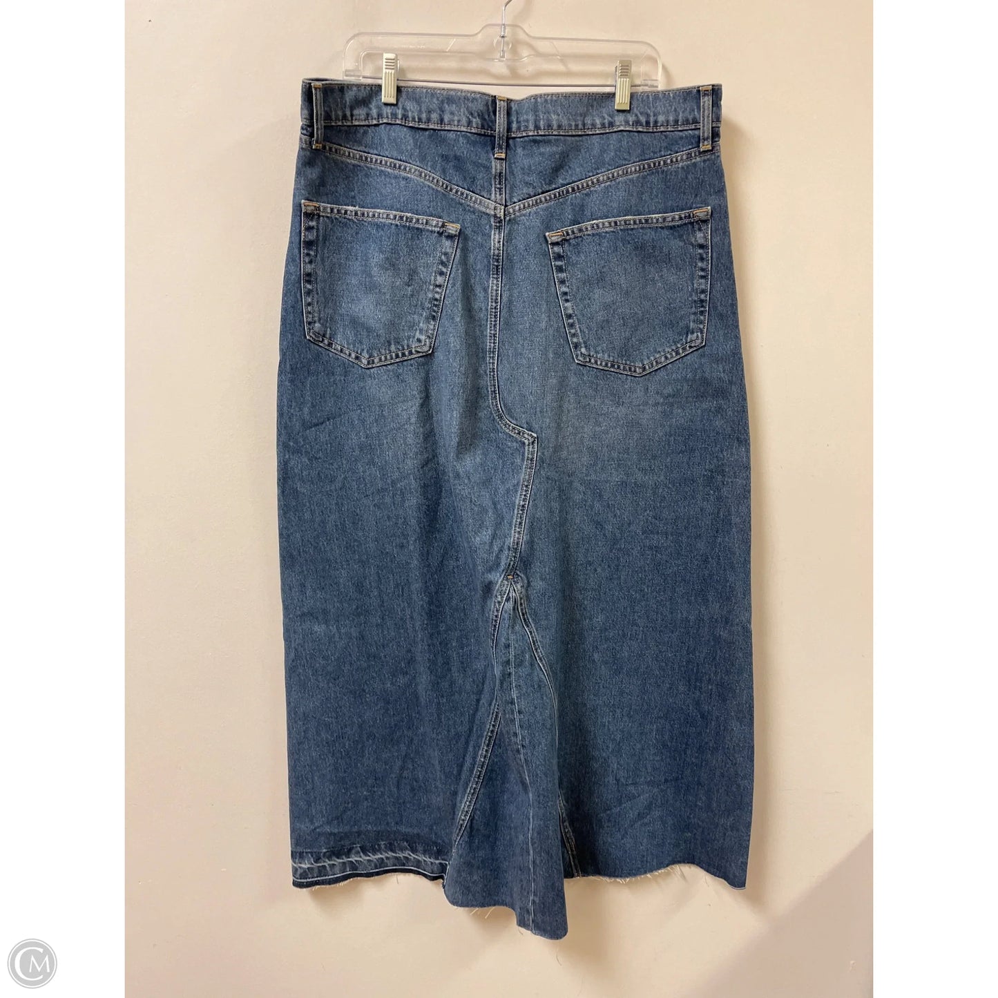 Skirt Maxi By Gap In Blue Denim, Size: 16