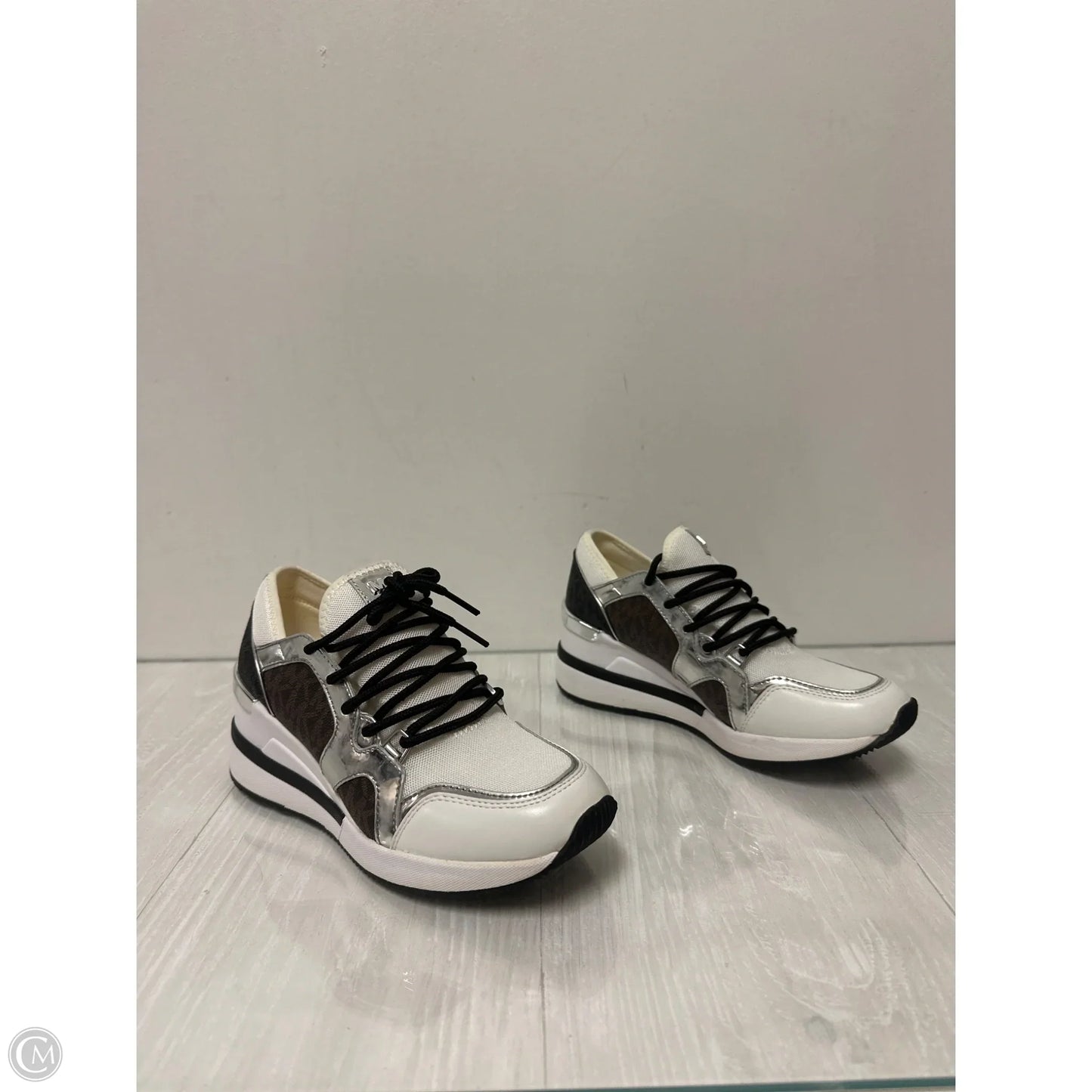 Shoes Sneakers By Michael By Michael Kors In Brown & Cream, Size: 5.5