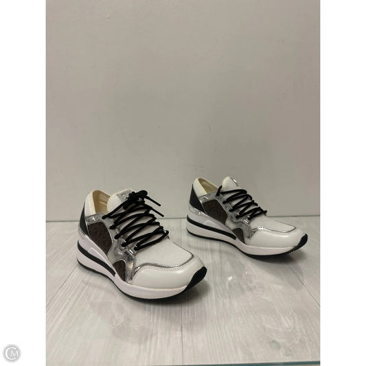 Shoes Sneakers By Michael By Michael Kors In Brown & Cream, Size: 5.5