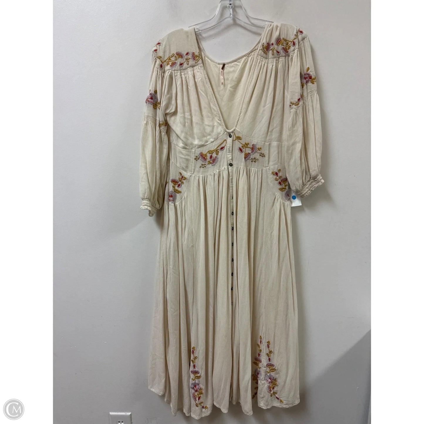 Dress Casual Maxi By Free People In Cream, Size: Xs