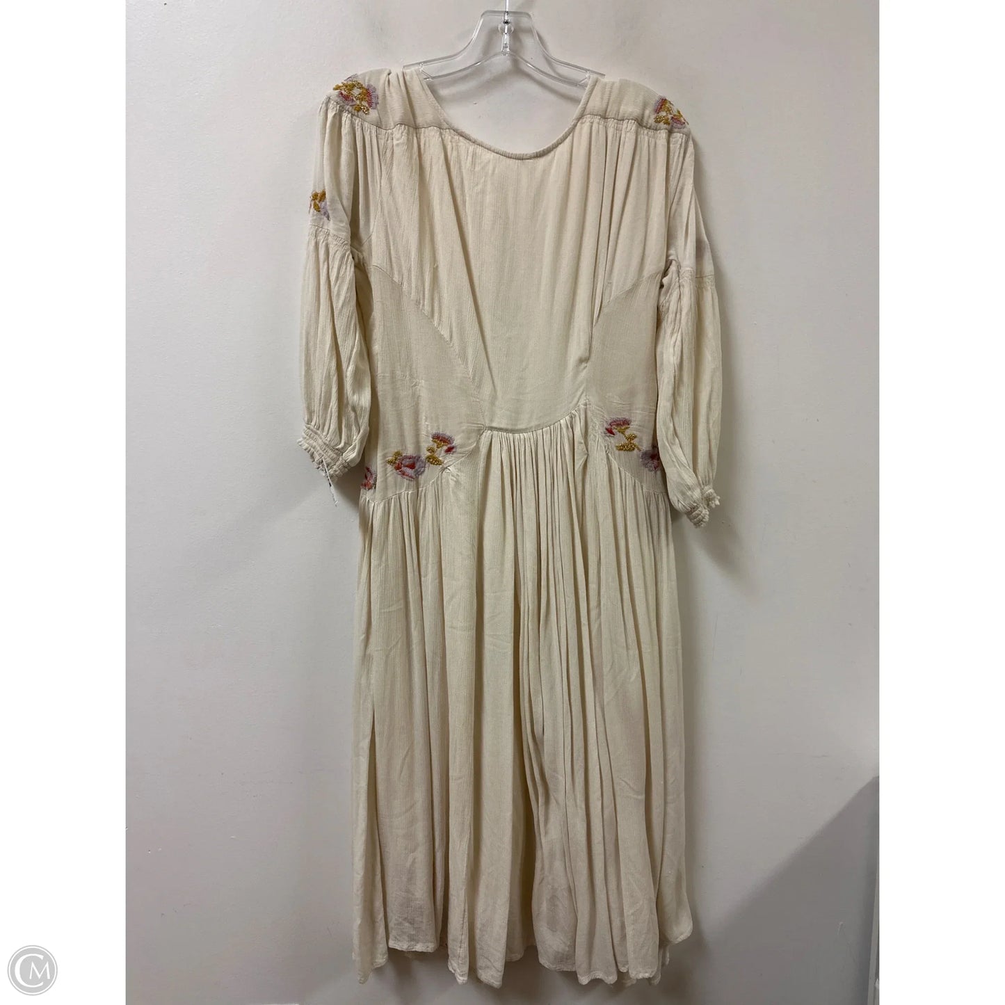 Dress Casual Maxi By Free People In Cream, Size: Xs