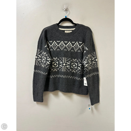 Sweater By Lucky Brand In Grey, Size: M