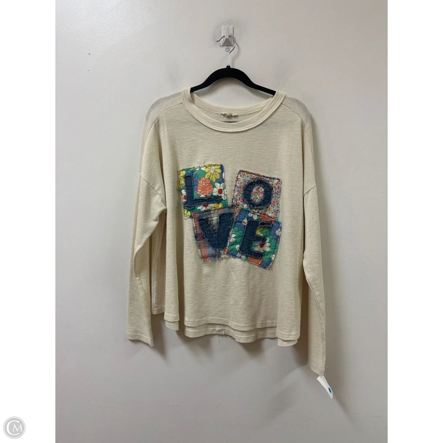 Sweater By Easel In Cream, Size: S