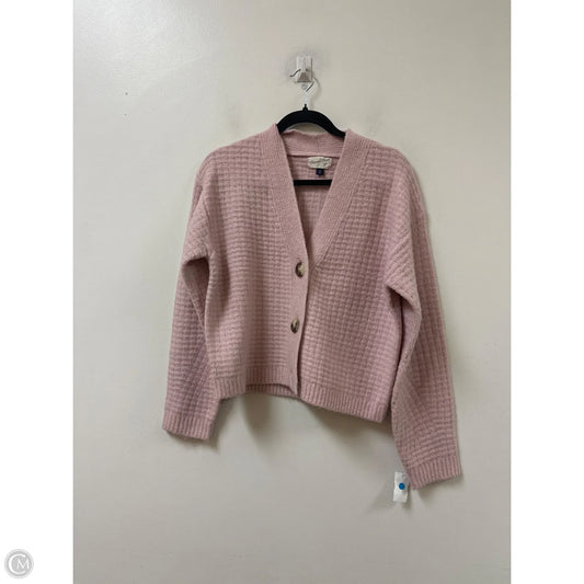Sweater Cardigan By Universal Thread In Pink, Size: M