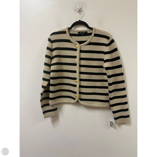 Sweater Cardigan By Strut & Bolt In Black & Cream, Size: S