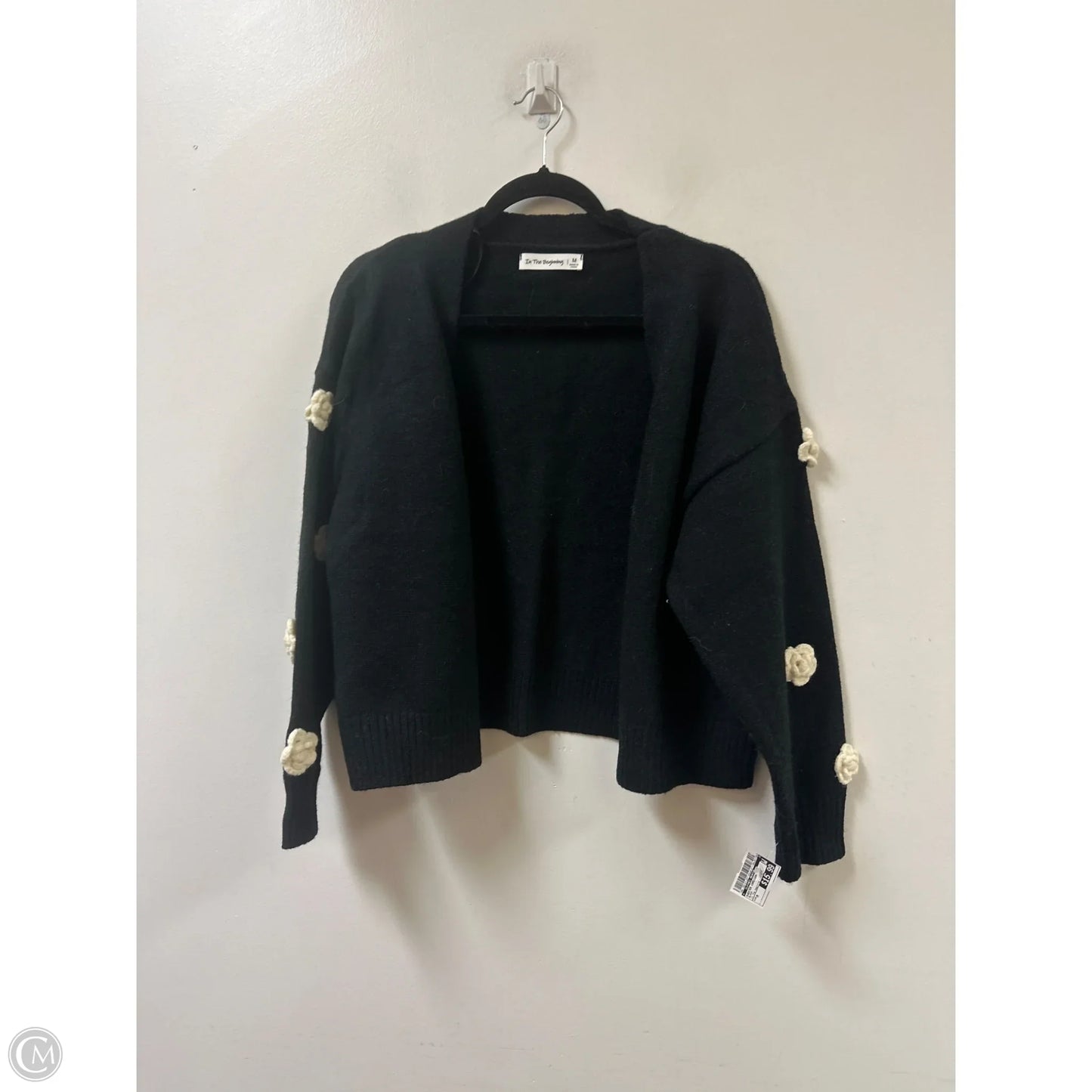 Sweater Cardigan By Clothes Mentor In Black, Size: M