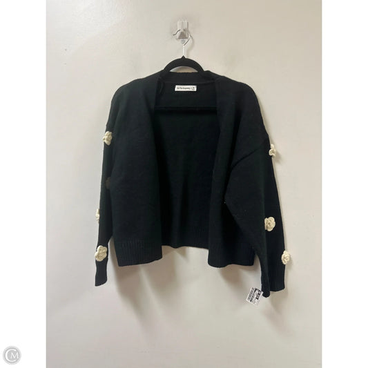 Sweater Cardigan By Clothes Mentor In Black, Size: M