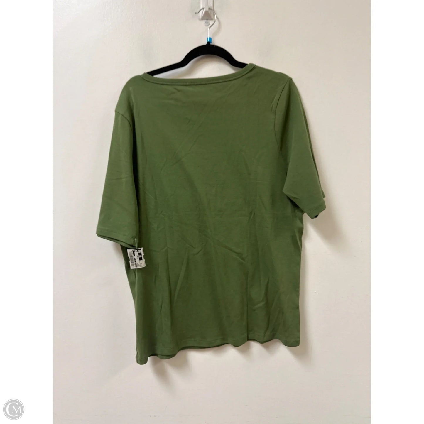 Top Short Sleeve By Time And Tru In Green, Size: 2x
