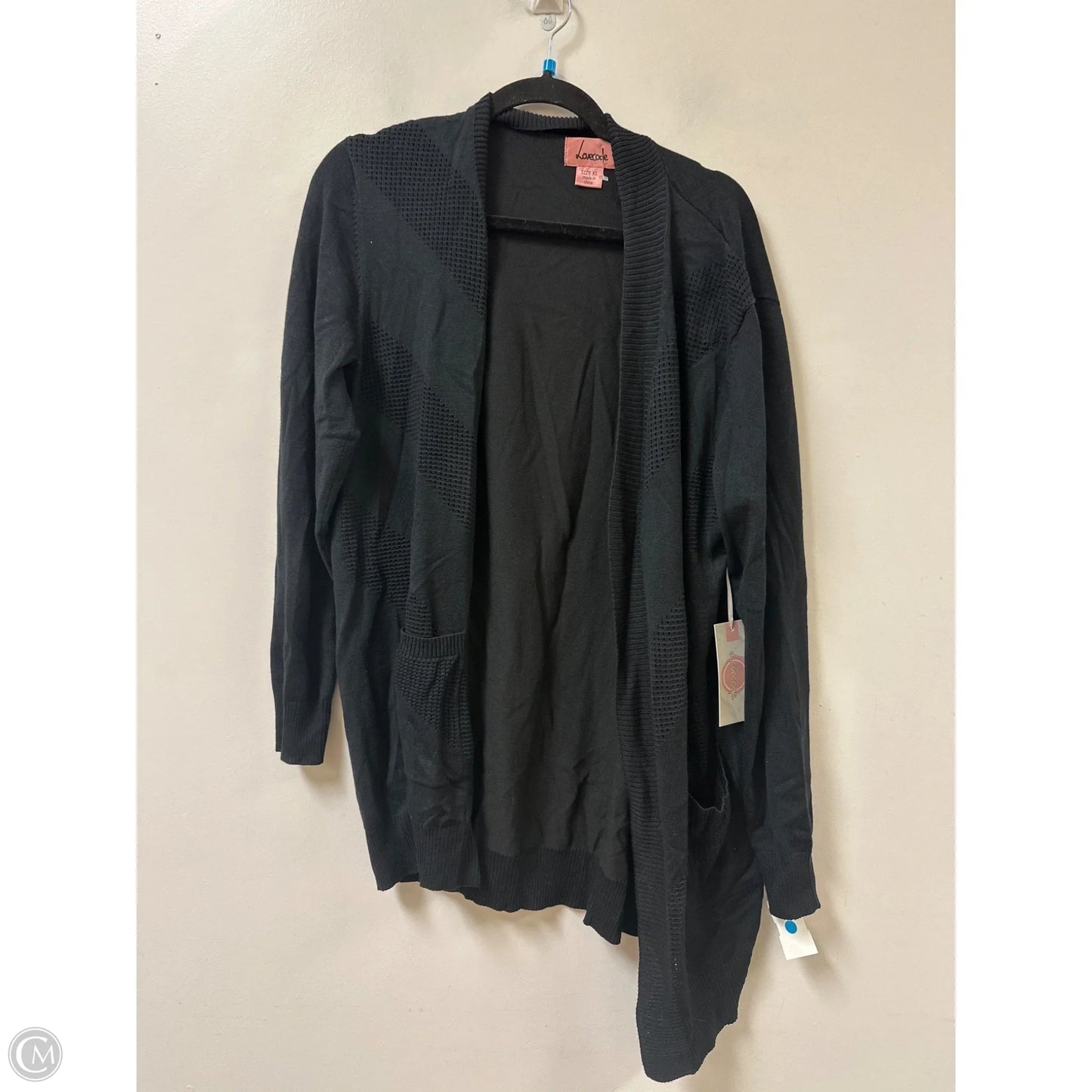 Sweater Cardigan By Clothes Mentor In Black, Size: Xl