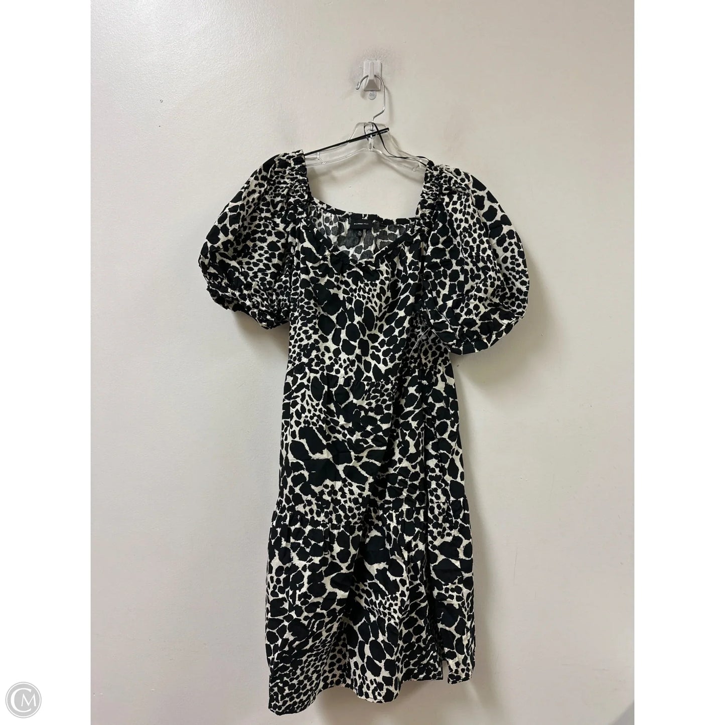 Dress Casual Short By Who What Wear In Black & Cream, Size: Xl