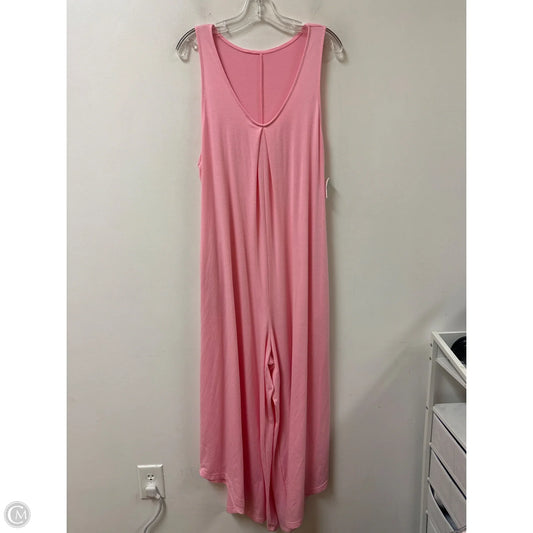 Jumpsuit By Clothes Mentor In Pink, Size: L