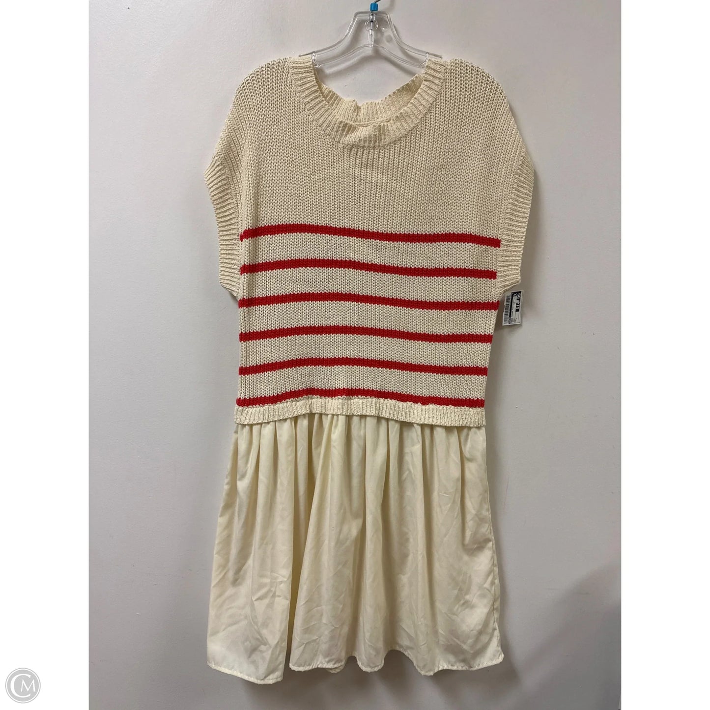 Dress Casual Midi By Entro In Cream, Size: L
