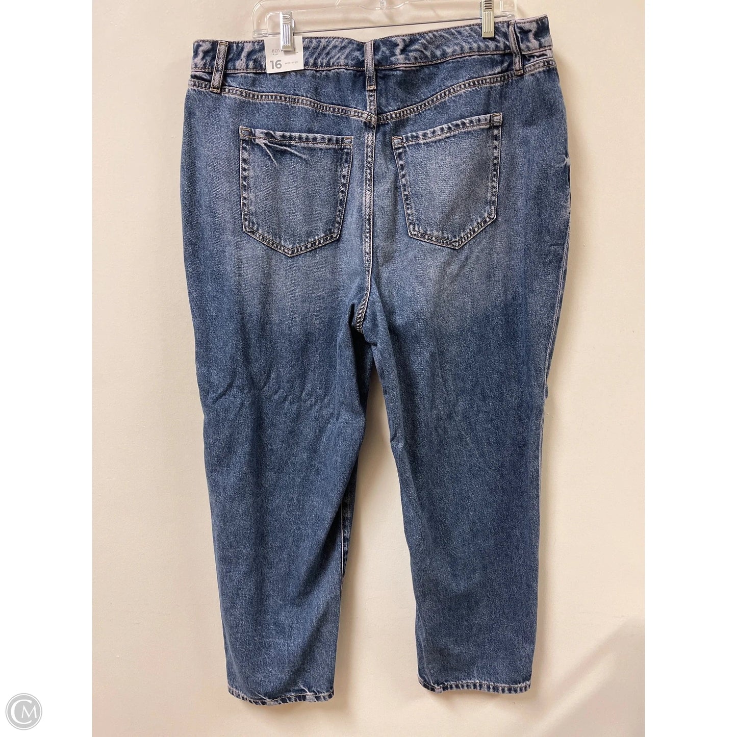 Jeans Boyfriend By Lane Bryant In Blue Denim, Size: 16