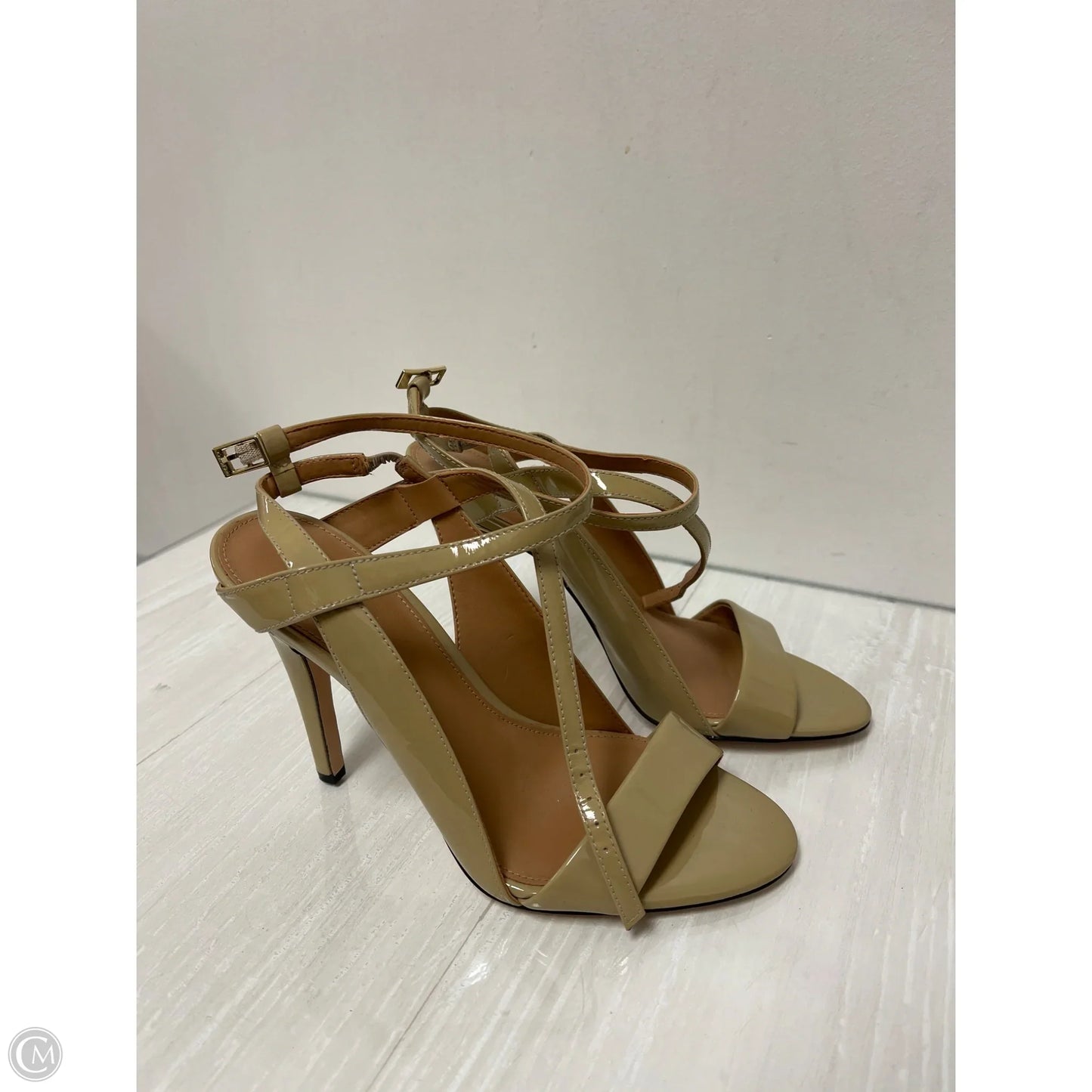 Shoes Heels Stiletto By Calvin Klein In Tan, Size: 7.5