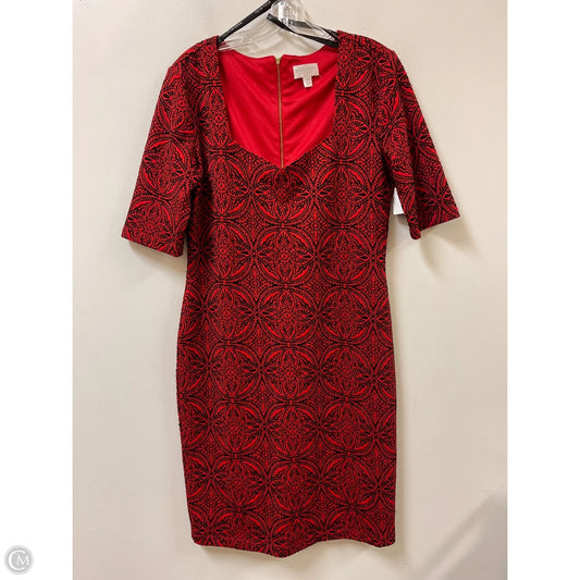 Dress Casual Midi By Bisou Bisou In Black & Purple, Size: L