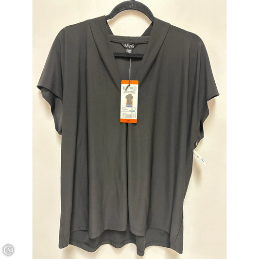 Top Short Sleeve By Buffalo David Bitton In Black, Size: 1x