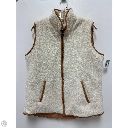 Vest Faux Fur & Sherpa By Old Navy In Cream, Size: L