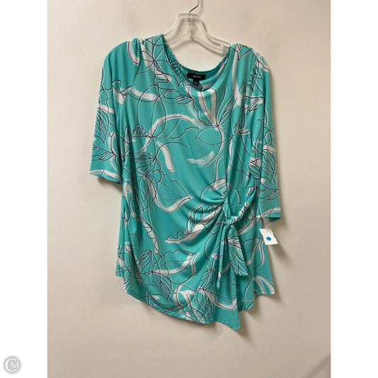 Tunic Long Sleeve By Alfani In Green, Size: L