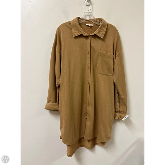 Dress Casual Midi By Easel In Tan, Size: L
