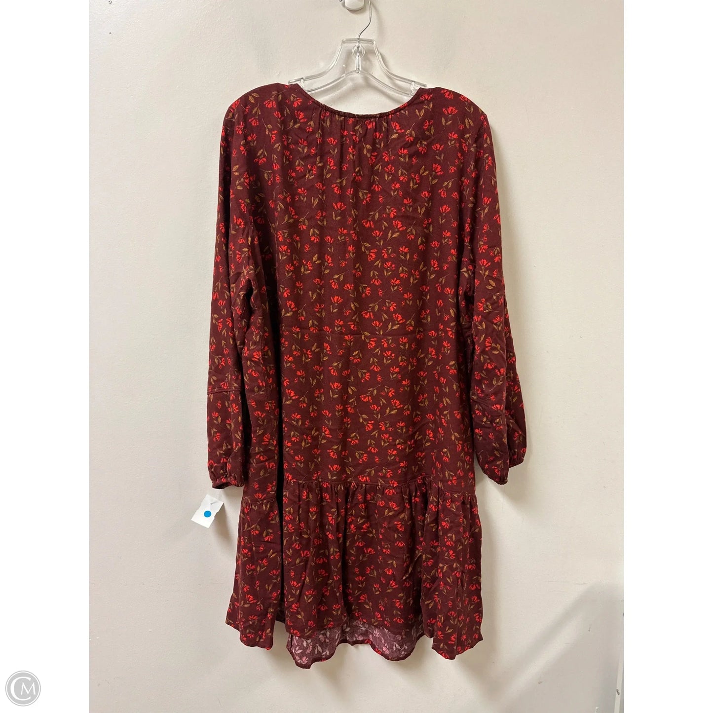 Dress Casual Midi By Sonoma In Red, Size: Xl