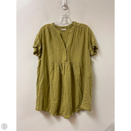Tunic Short Sleeve By Easel In Green, Size: S