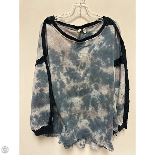 Top Long Sleeve By Cato In Blue, Size: 3x